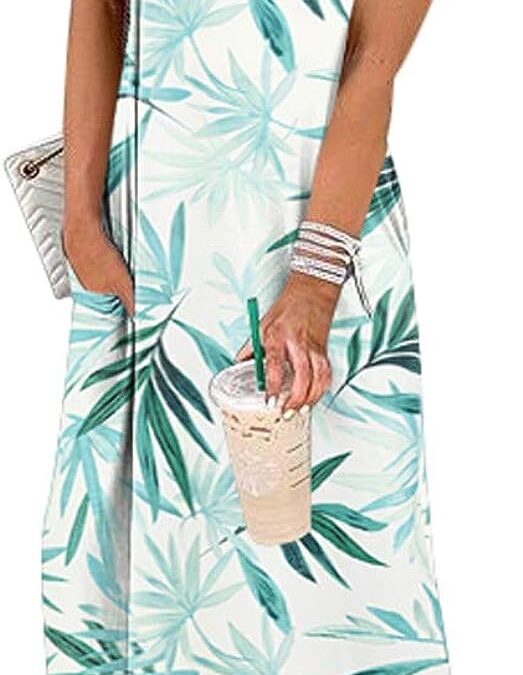 ANRABESS Women’s Casual Loose Sundress Long Dress Sleeveless Split Maxi Dresses Summer Beach Dress with Pockets Review