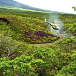 Paradise Helicopters offers a Volcano and Kohala Landing tour in Hawaii