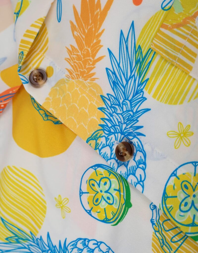 Kepokasn Hawaiian Shirt for Men Short Sleeve Button Down Shirts Casual Stylish Tropical Summer Beach Shirt with Pocket Kepokasn Hawaiian Shirt for Men Short Sleeve Button Down Shirts Casual Stylish Tropical Summer Beach Shirt with Pocket