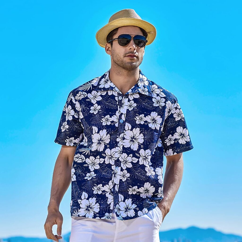 Sumolux Mens Hawaiian Floral Shirts Button Down Tropical Holiday Beach Shirts Sumolux Mens Hawaiian Floral Shirts Button Down Tropical Holiday Beach Shirts