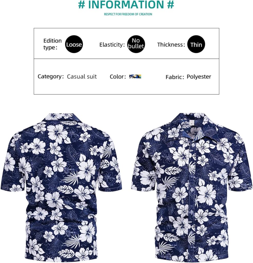 Sumolux Mens Hawaiian Floral Shirts Button Down Tropical Holiday Beach Shirts Sumolux Mens Hawaiian Floral Shirts Button Down Tropical Holiday Beach Shirts