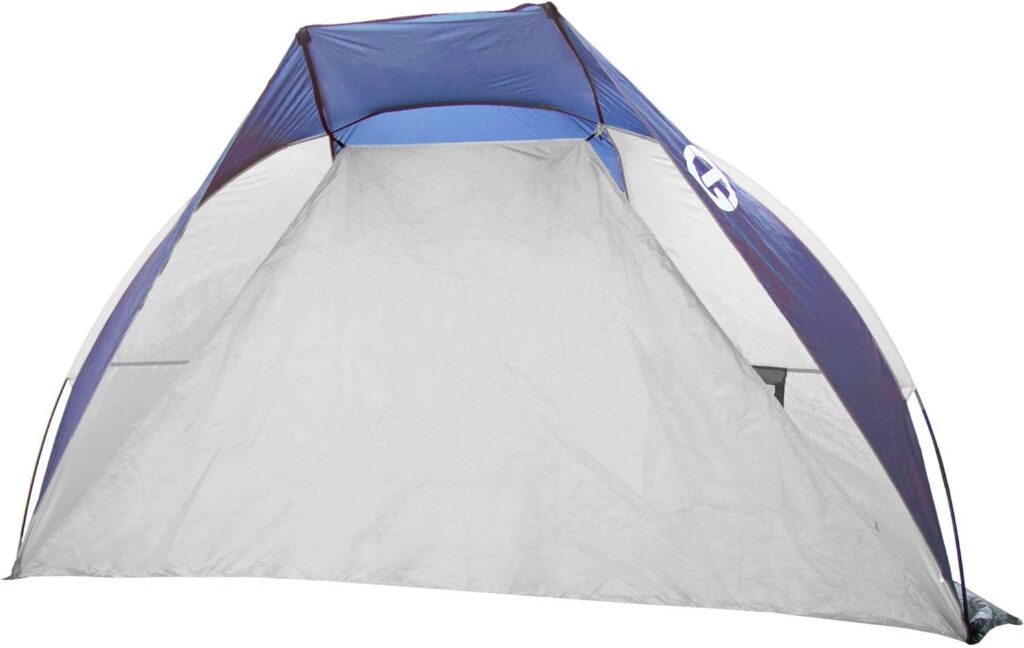 Tahoe Gear Cruz Bay Summer Sun Shelter and Beach Shade Tent Canopy, Blue White Tahoe Gear Cruz Bay Summer Sun Shelter and Beach Shade Tent Canopy, Blue White