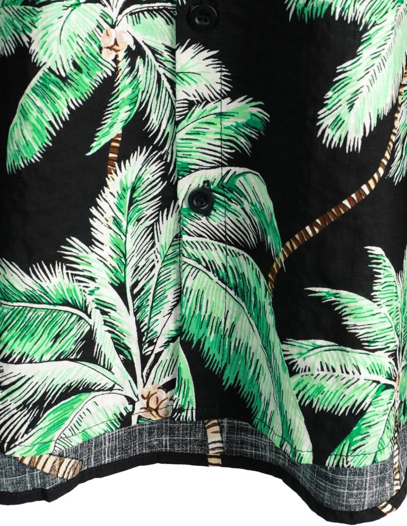 VATPAVE Mens Casual Hawaiian Shirts Short Sleeve Button Down Beach Shirts Tropical Floral Shirts