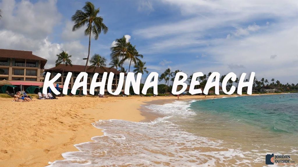 Kiahuna Beach is located on the south side of Kauai and has great coral reef for snorkeling