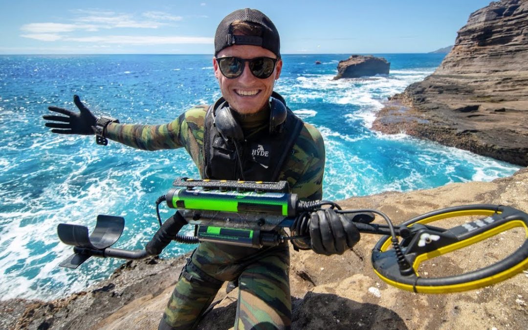 Scuba Diving One of Hawaii’s Most Dangerous Cliff Side for Sunken Treasure! (Spitting Caves)