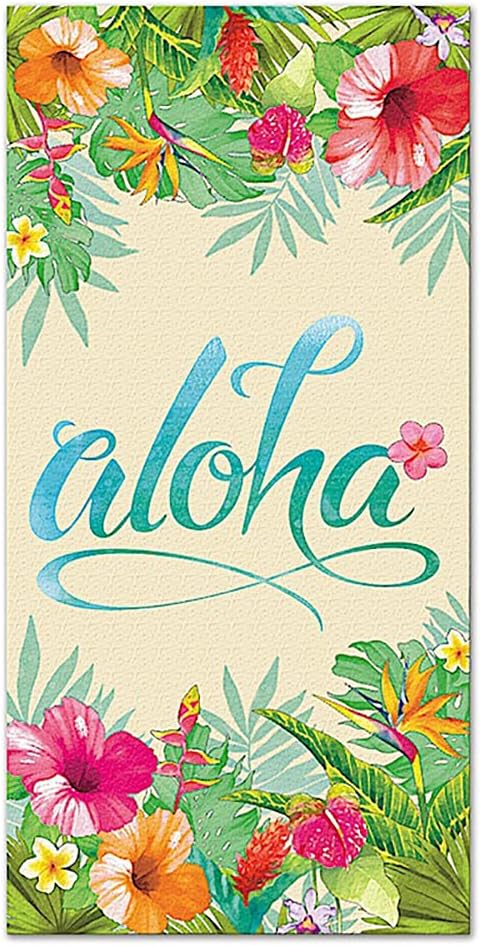 Welcome to the Islands Hawaiian Beach Towel Aloha Floral Welcome to the Islands Hawaiian Beach Towel Aloha Floral