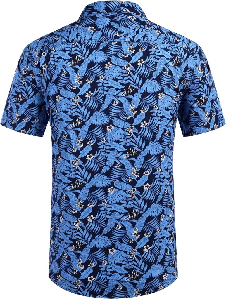 COOFANDY Mens Hawaiian Shirts Short Sleeve Casual Button Down Tropical Beach Shirt COOFANDY Mens Hawaiian Shirts Short Sleeve Casual Button Down Tropical Beach Shirt