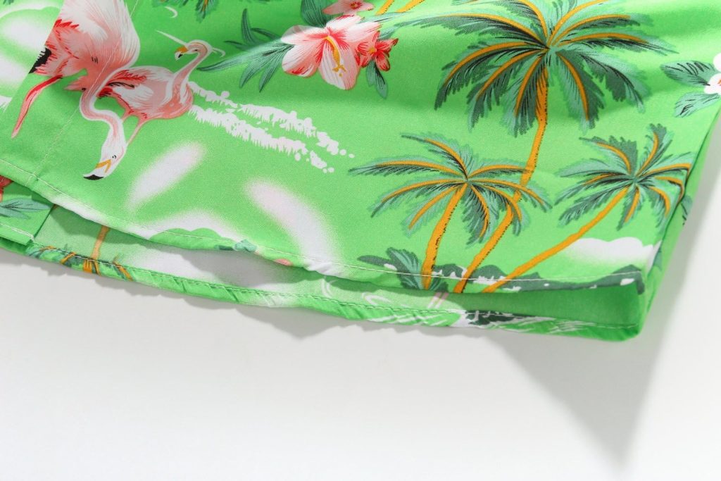 SSLR Mens Hawaiian Shirt Flamingos Casual Short Sleeve Button Down Shirts Aloha Shirt